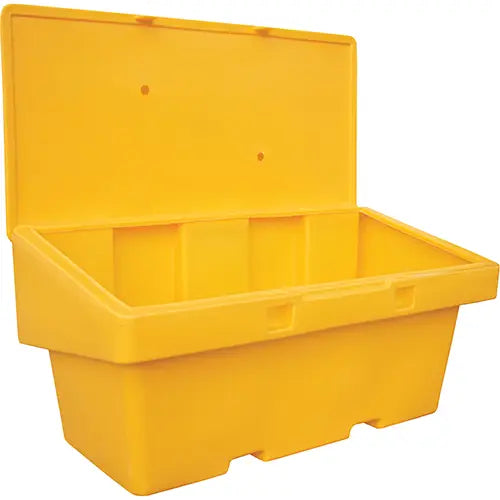 Techstar Plastics Inc Salt Sand Container SOS™, With Hasp, 72" x 36" x 36", 36 cu. Ft., Yellow