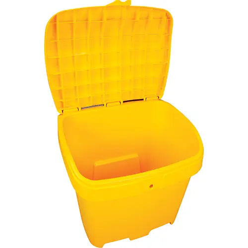 RMP Maintenance Products Salt & Sand Container, With Hasp, 21" x 27" x 26", 4.24 cu. ft., Yellow