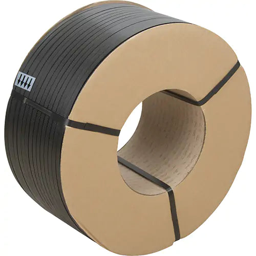 KLETON Strapping, Polypropylene, 1/2" W x 7200' L, Black, Manual Grade