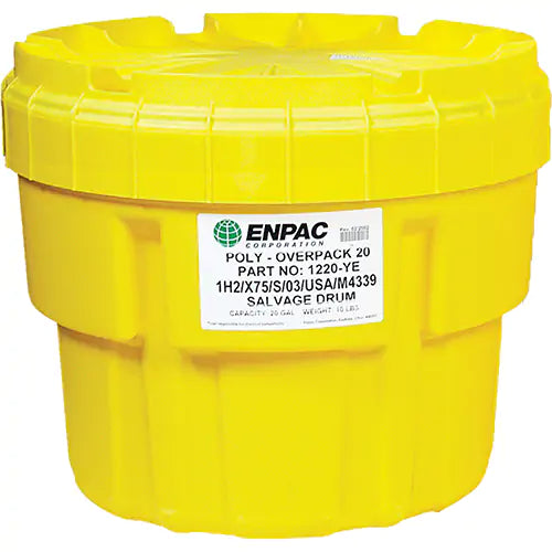Enpac - Poly-Overpack® 20 Salvage Drum, 20 US gal., Stationary
