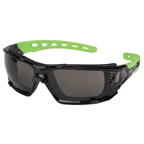 Zenith Safety Products Z2500 Series Safety Glasses with Foam Gasket, Grey/Smoke Lens, Anti-Scratch, ANSI Z87+/Meets/Exceeds CSA Z94.3