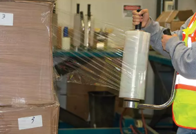 Stretch Wrap Dispenser, Fits Rolls 11" - 18"