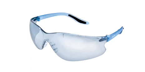 Z500 Series Safety Glasses, Blue/Indoor/Outdoor Mirror Lens, Anti-Scratch, ANSI Z87+/Meets/Exceeds CSA Z94.3