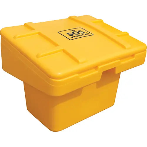 Techstar Plastics Inc  Salt Sand Container SOS™, With Hasp, 72" x 36" x 36", 36 cu. Ft., Yellow (Copy)
