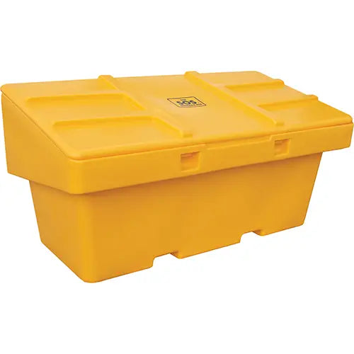 Techstar Plastics Inc  Salt Sand Container SOS™, With Hasp, 72" x 36" x 36", 36 cu. Ft., Yellow
