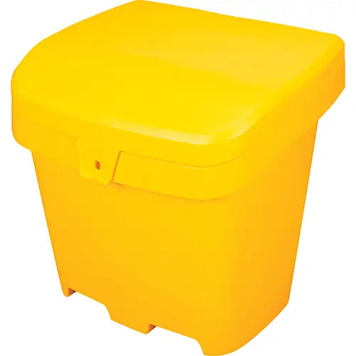 RMP Maintenance Products  Salt & Sand Container, With Hasp, 21" x 27" x 26", 4.24 cu. ft., Yellow