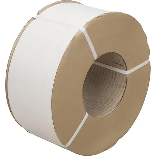 KLETON  Strapping, Polypropylene, 1/2" W x 9900' L, White, Machine Grade