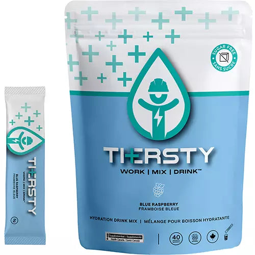 THERSTY HYDRATION  Hydration Drink Freeze Pops, Frozen, Blue Raspberry